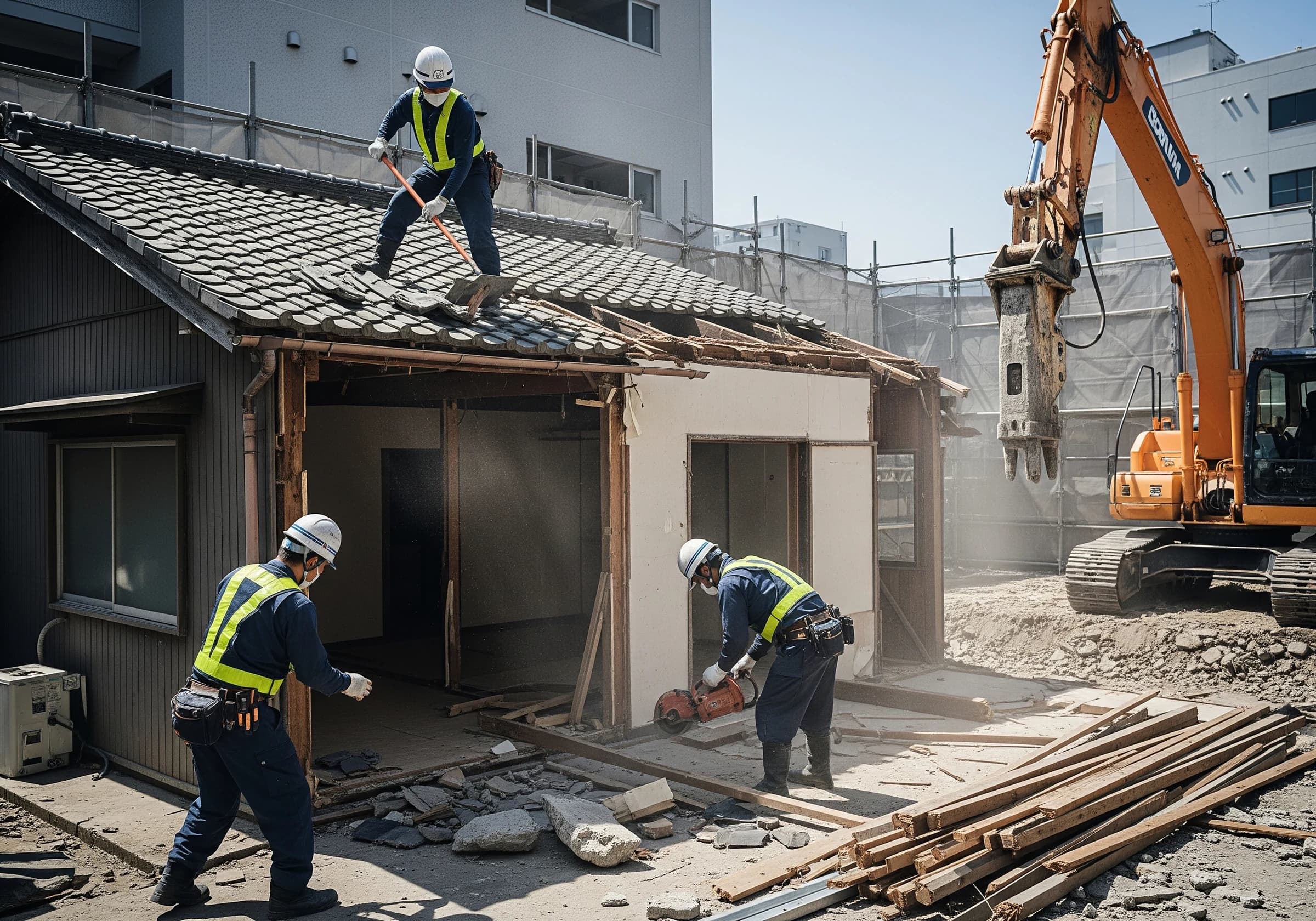解体工事業の現場